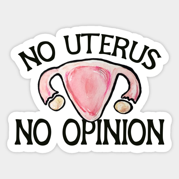 No uterus No Opinion Sticker by bubbsnugg
